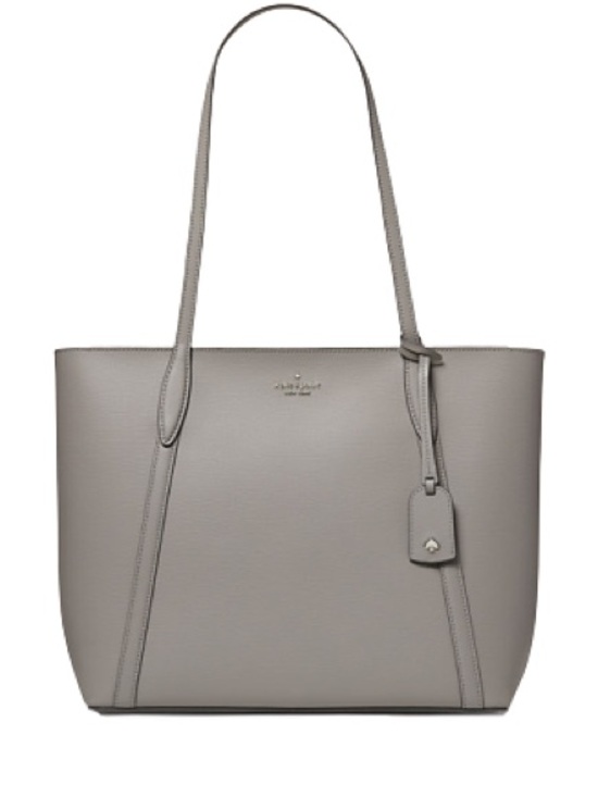kate spade Handbags - Kate Spade New York Cara Large Tote Gray Pebbled Leather Shoulder Bag